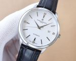 Vacheron Constantin Patrimony 9015 Movement 40mm Silver Case White/Blue Face Watch